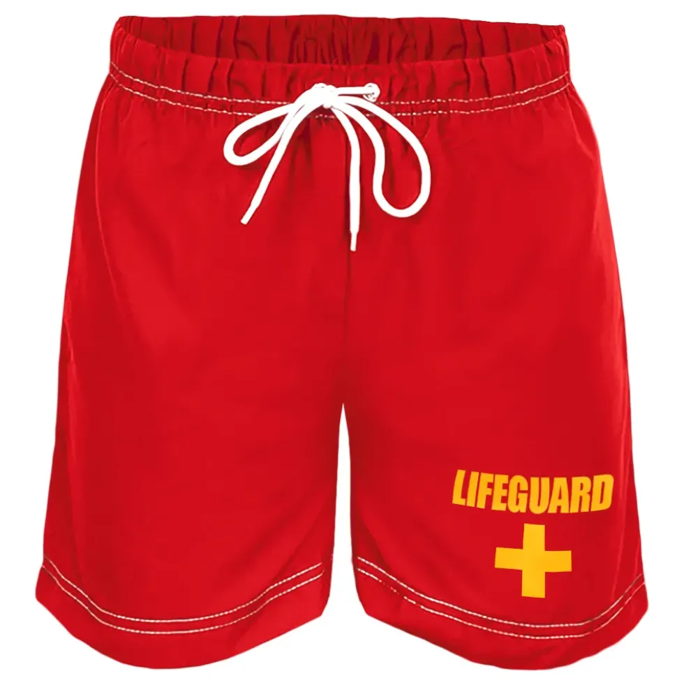Vattenlösliga Badshorts Röd