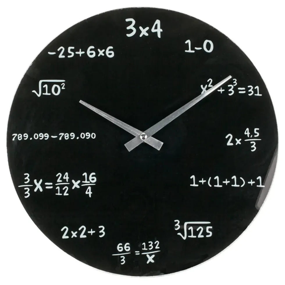 Väggklocka för Matematiker
