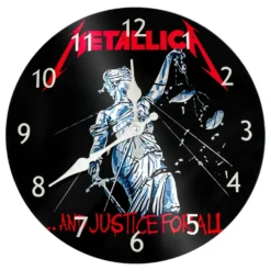 Väggklocka i Glas Metallica