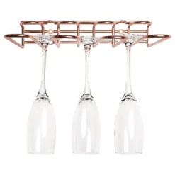 Väggmonterat Vinglasrack Roséguld
