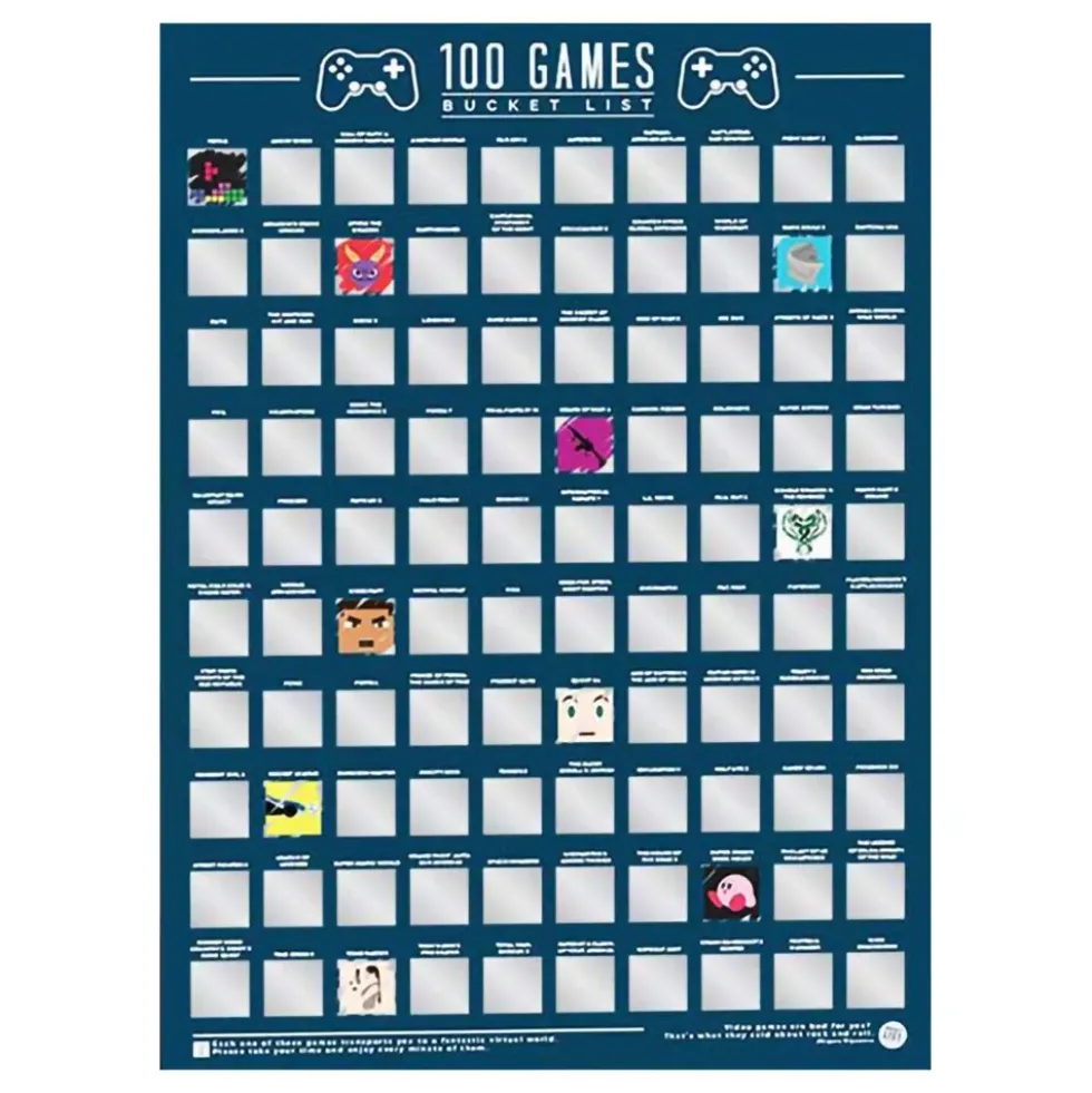 100 Video Games Bucket List Skraptavla