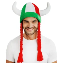 Vikingahjälm Italien med Flätor