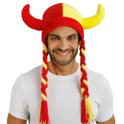 Vikingahjälm Spanien med Flätor