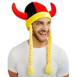Vikingahjälm Tyskland med Flätor