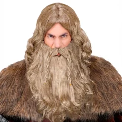 Viking Peruk med Skägg