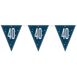 Vimpelgirlang 40 Blå/Silver