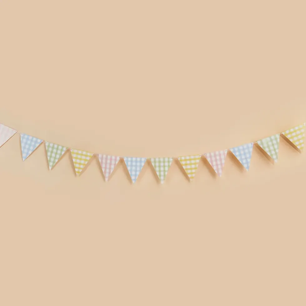 Vimpelgirlang Gingham