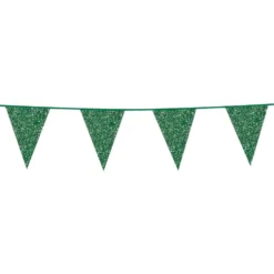 Vimpelgirlang Glitter Grön