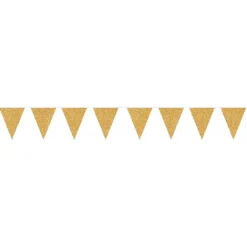 Vimpelgirlang Glitter Guld