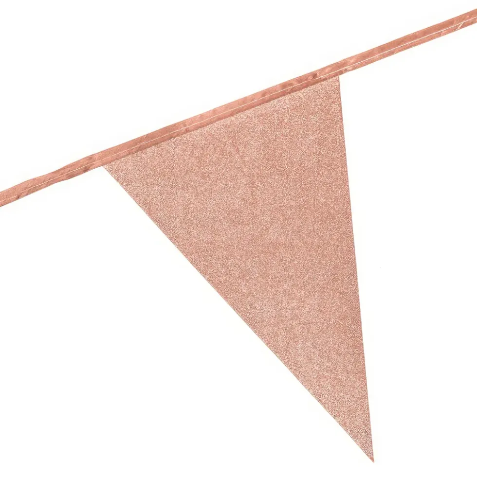 Vimpelgirlang Glitter Roséguld