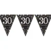 Vimpelgirlang 30 Guld/Silver Glitter