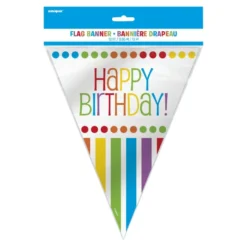 Vimpelgirlang Happy Birthday Rainbow