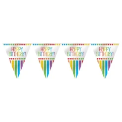 Vimpelgirlang Happy Birthday Rainbow