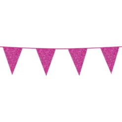 Vimpelgirlang Hot Pink Glitter