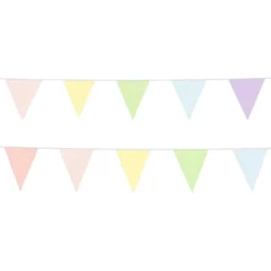 Vimpelgirlang i Tyg Dreamy Pastel