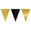 Vimpelgirlang Svart/Guld Metallic
