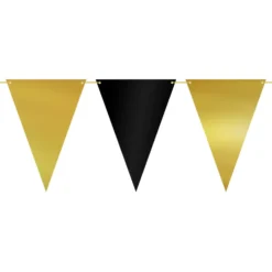Vimpelgirlang Svart/Guld Metallic