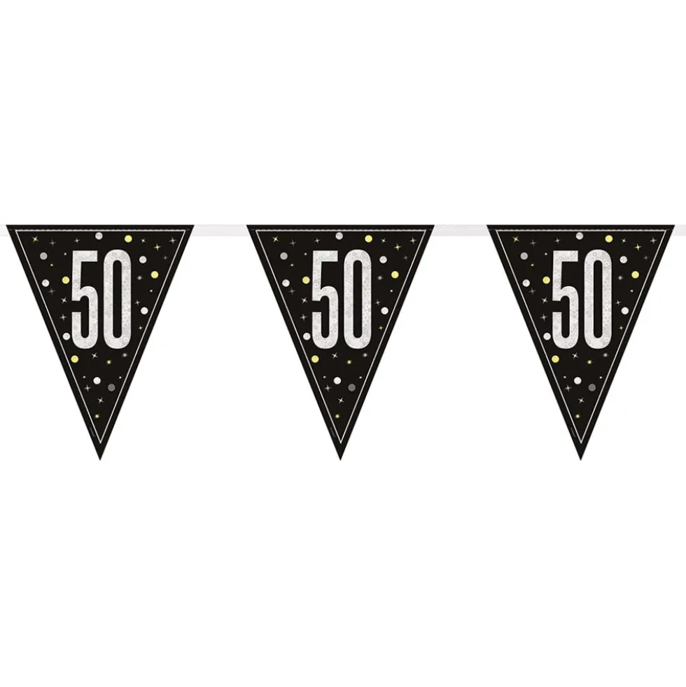 Vimpelgirlang 50 Svart/Silver