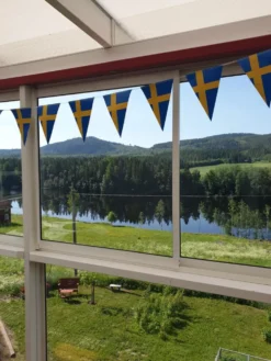 Vimpelgirlang Sverigeflaggor