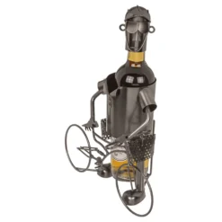 Vinställ i Metall Cyklist