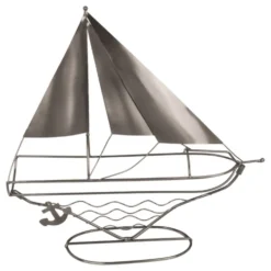 Vinställ i Metall Segelskepp