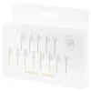 Vita Tårtljus Happy Birthday
