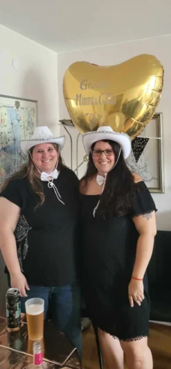 Vit Cowboyhatt med Tiara