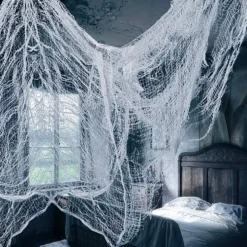 Vitt Dekorationstyg Halloween