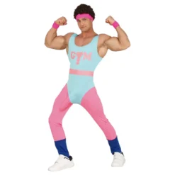 Välhängd 80-tals Aerobicskille Maskeraddräkt
