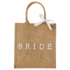 Väska i Jute Bride med Rosett
