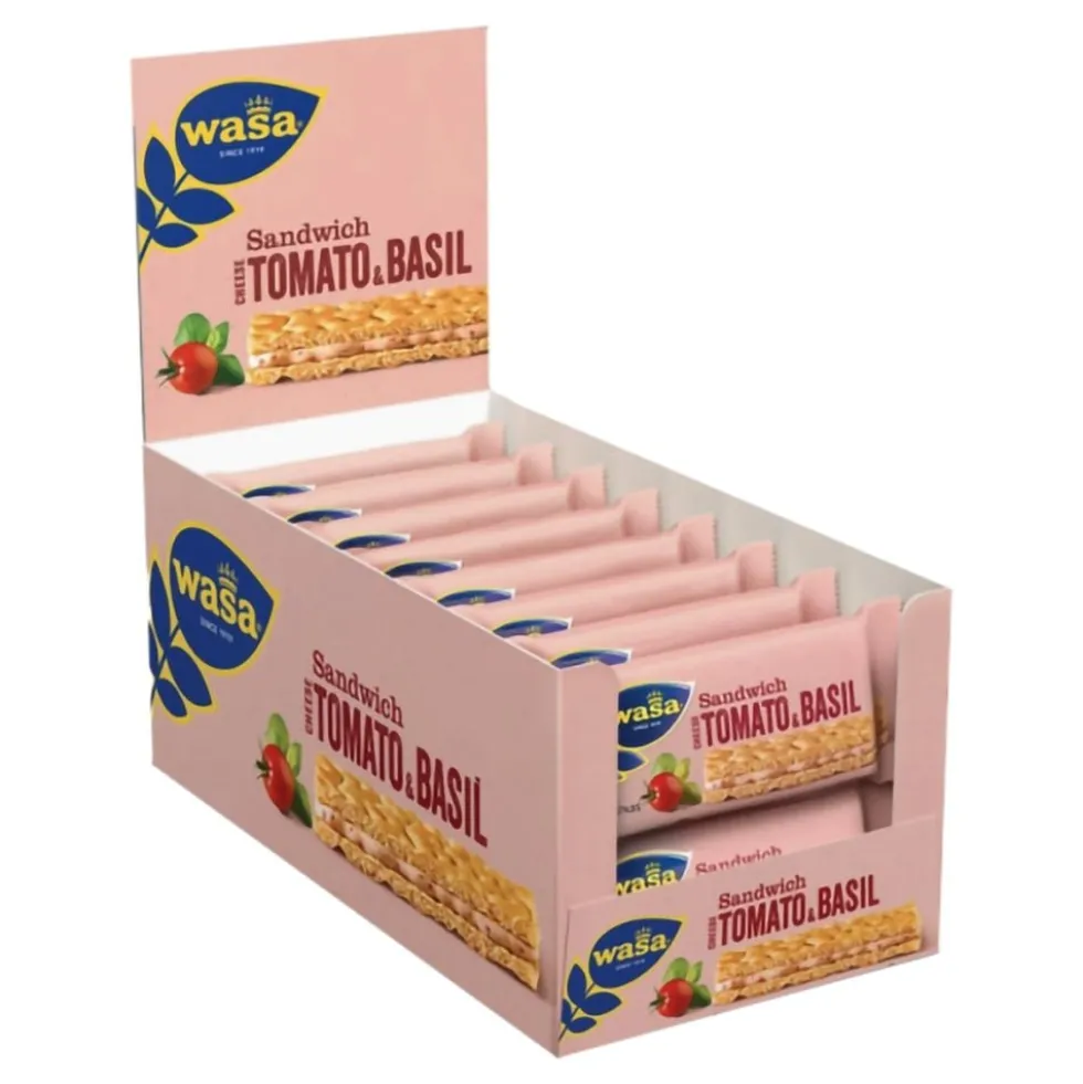 Wasa Sandwich Cheese Tomato & Basil Storpack