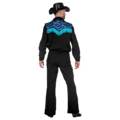 Western Blå Herr Maskeraddräkt