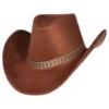 Western Cowboyhatt Brun