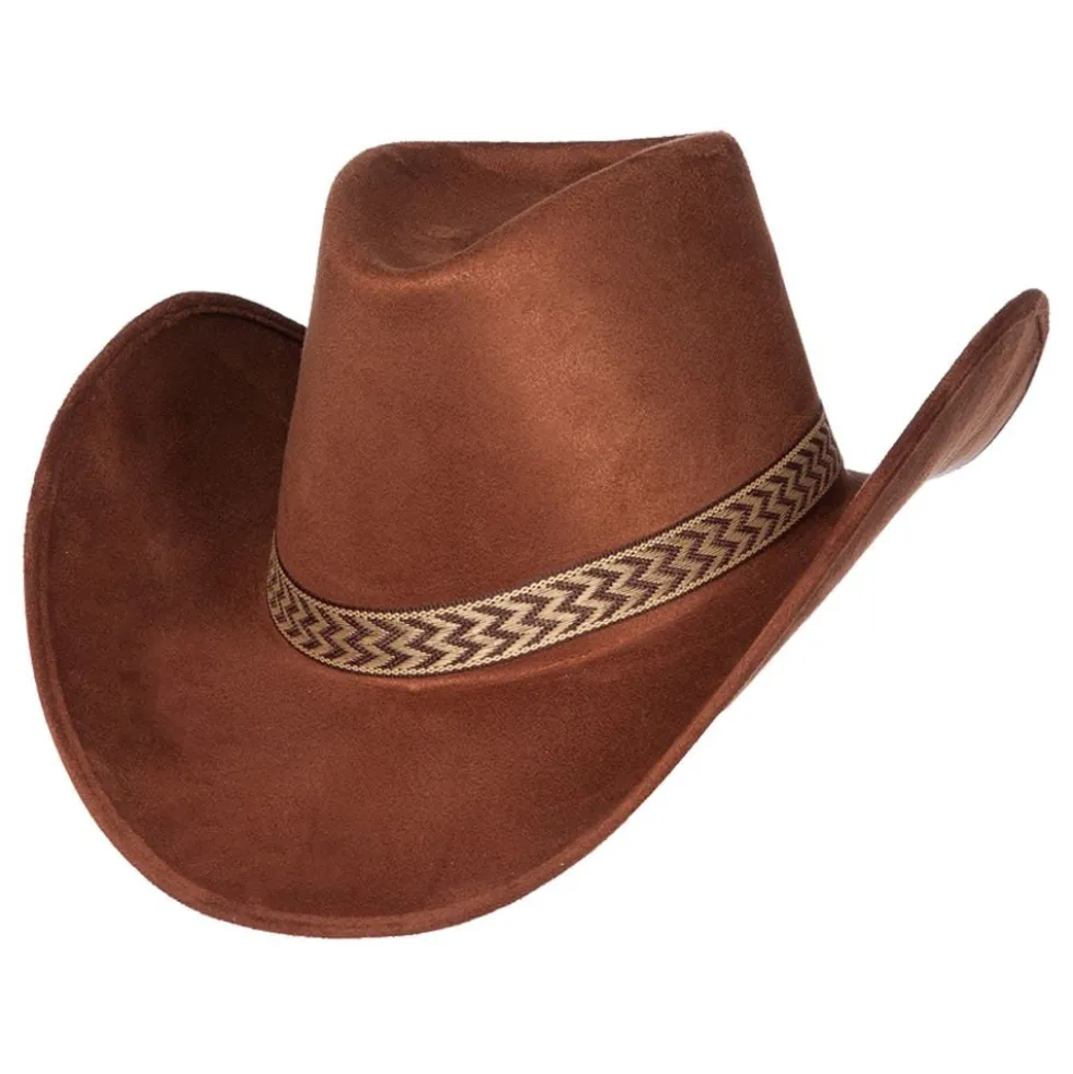 Western Cowboyhatt Brun