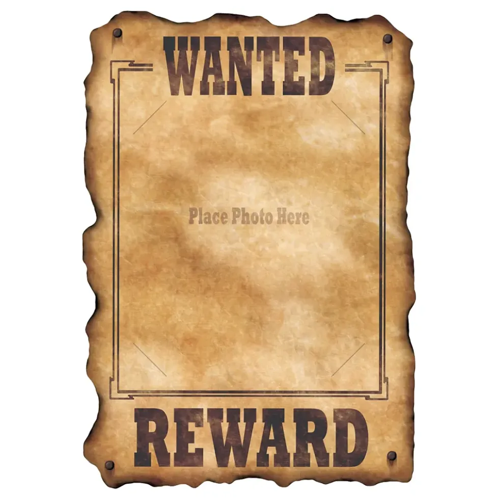 Western Wanted Skylt