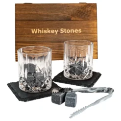 Whiskey Stone Set med Glas