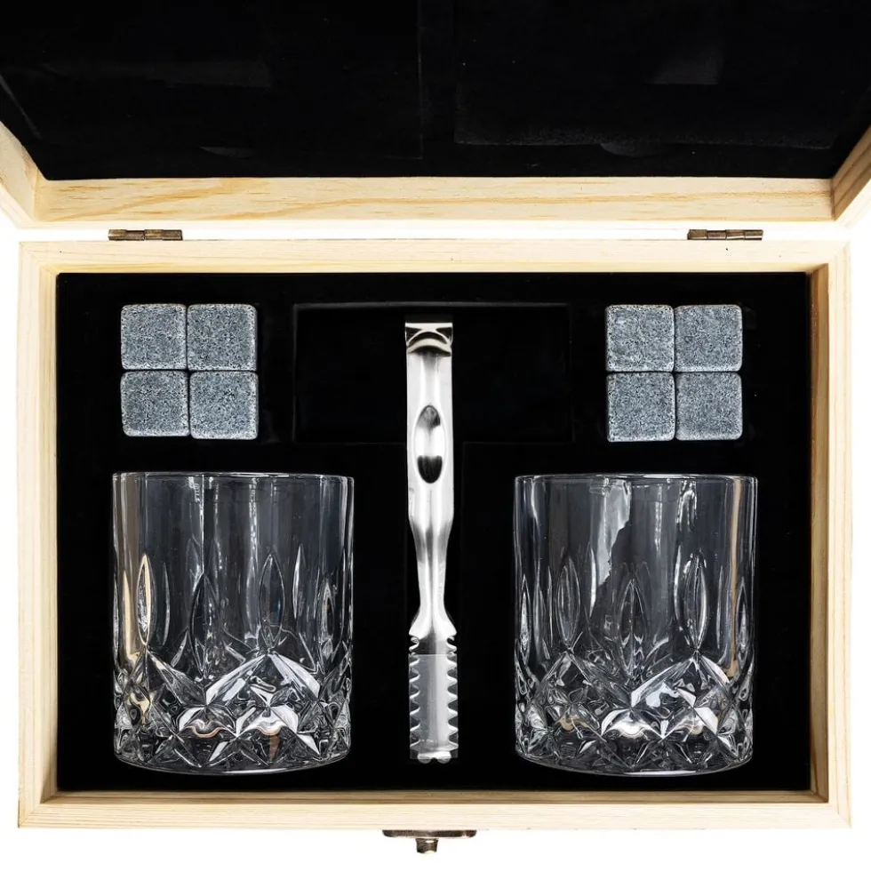 Whiskey Stone Set med Glas