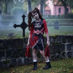 Zombie Cheerleader Barn Maskeraddräkt