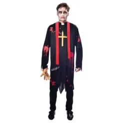 Zombie Präst Maskeraddräkt