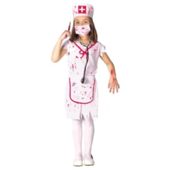 Zombie Sjuksköterska Barn Maskeraddräkt